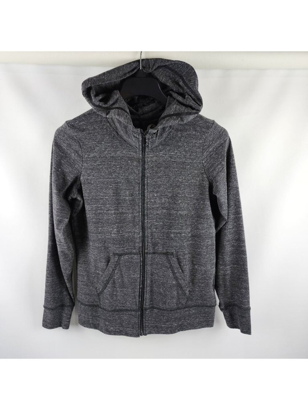 American Giant Hoodie Womens Large Charcoal Gray Full Zip USA